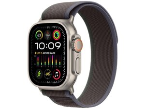 Смарт-годинник Apple Watch Ultra 2 GPS + Cellular 49mm Titanium Case with Blue/Black Trail Loop - M/L (MRF63)