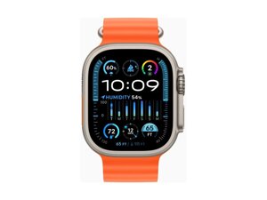 Смарт-годинник Apple Watch Ultra 2 GPS + Cellular 49mm Titanium Case with Orange Ocean Band (MREH3)