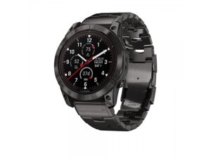 Смарт-годинник Garmin Fenix 7X Pro Sapphire Solar Carbon G. DLC Tit. with Vented Tit. Bracelet (010-02778-30)