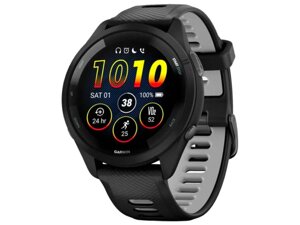 Смарт-годинник Garmin Forerunner 265 Black Bezel and Case w. Black/Powder Gray Silicone Band (010-02810-50)