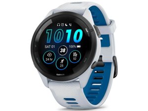 Смарт-годинник Garmin Forerunner 265 Black Bezel w. Whitestone Case and Whitestone/Tidal Blue S. Band (010-02810-51)