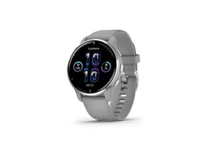 Смарт-годинник Garmin Venu 2 Plus Silver S. Steel Bezel w. Powder G. Case and S. Band (010-02496-00/10)