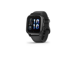 Смарт-годинник Garmin Venu SQ 2 Music Slate Aluminium Bezel with Black Case and Silicone Band (010-02700-10)