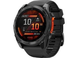 Спортивний годинник Garmin Fenix 8 51mm AMOLED Slate Gray with Black Silicone Band (010-02905-00)
