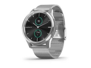 Спортивний годинник Garmin Vivomove Luxe Premium Silver-Black Milanese (010-02241-23)