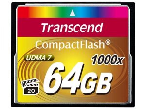 Карта пам'яті Transcend 64 GB 1000X CompactFlash Card (TS64GCF1000)