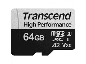 Карта пам'яті transcend 64 GB microsdxc UHS-I U3 V30 A2 340S (TS64GUSD340S)