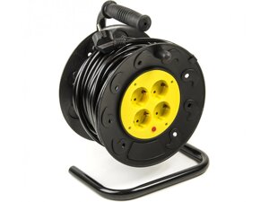 Подовжувач з котушкою PowerPlant JY-2002/20 Low Temp 20 м, 4 розетки (PPRA10M20S4L)