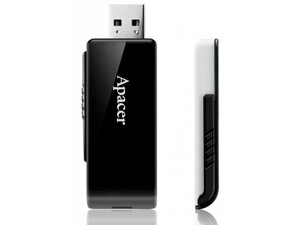 USB флеш накопичувач apacer 128GB USB 3.1 AH350 black (AP128GAH350B-1)