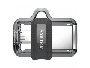 USB флеш накопичувач sandisk 32 GB USB ultra dual OTG USB 3.0 black (SDDD3-032G-G46)