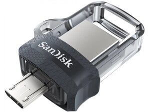 USB флеш накопичувач sandisk 64 GB USB ultra dual OTG USB 3.0 black (SDDD3-064G-G46)