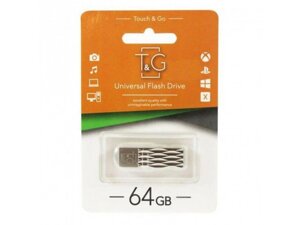 USB флеш накопичувач T&G USB 64GB 103 Metal Series Silver (TG103-64G)