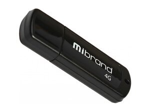 USB флеш накопичувач Mibrand 32 GB Grizzly Black (MI2.0/GR32P3B)