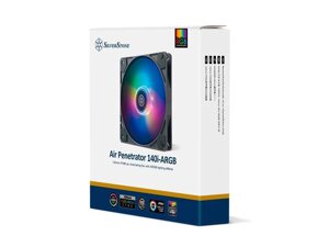 Вентилятор для корпусу SilverStone Air Penetrator AP140I-ARGB, 140мм, 4pin PWM + 4-SST-AP140I-ARGB)