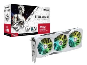 Відеокарта asrock radeon RX 7600 XT steel legend 16GB OC (RX7600XT SL 16GO)