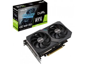 Відеокарта asus geforce RTX3060 12gb DUAL OC V2 LHR (DUAL-RTX3060-O12G-V2)