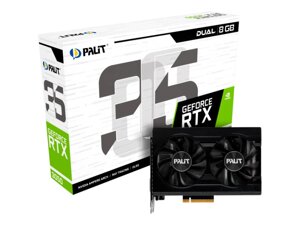 Відеокарта Palit GeForce RTX 3050 Dual (NE63050018P1-1070D)