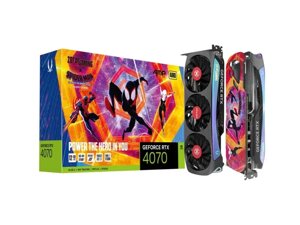 Відеокарта ZOTAC gaming geforce RTX 4070 AMP AIRO spider-MAN (ZT-D40700F-10SMP)