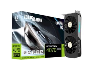 Відеокарта ZOTAC gaming geforce RTX 4070 SUPER twin edge OC 12GB (ZT-D40720H-10M)