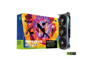 Відеокарта ZOTAC gaming geforce RTX 4070 ti AMP AIRO spider-MAN: across the spider-verse bundle (ZT-D40710F-10SMP)