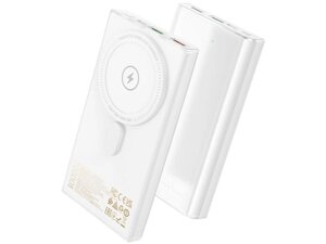 Зовнішній акумулятор (Power Bank) Hoco Q22 Taurus 10000mA 22.5W White