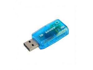 Звукова карта Dynamode USB 6(5.1) каналів 3D RTL Blue (50471)