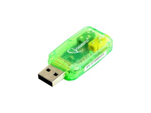 Звукова карта зовнішня Gembird SC-USB-01 Green