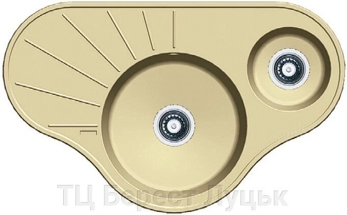 Гранітна мийка Arc 94x58x15 Cream від компанії ТЦ Берест Луцьк - фото 1
