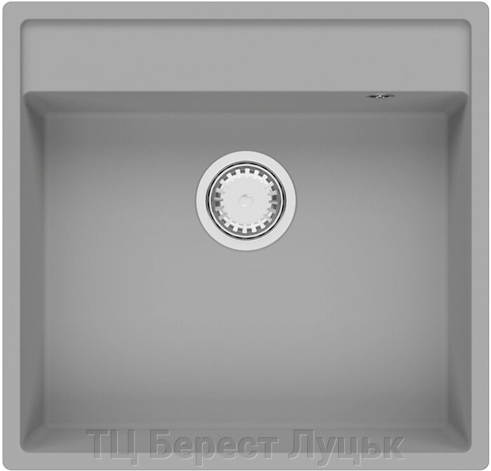 Гранітна мийка Cubix 53x50 Grey Metallic від компанії ТЦ Берест Луцьк - фото 1