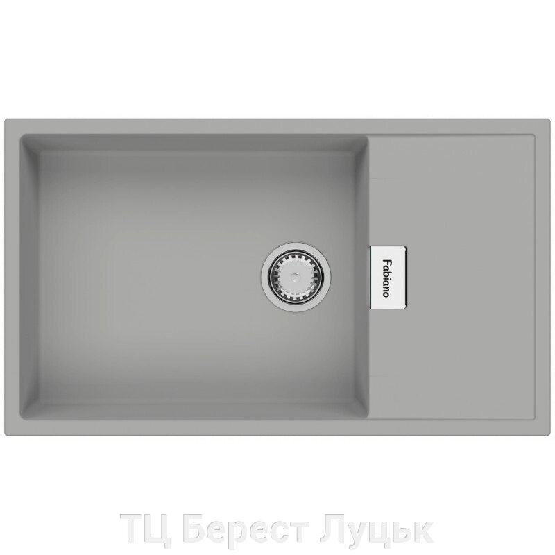 Гранітна мийка Cubix 86x50 XL Grey Metallic від компанії ТЦ Берест Луцьк - фото 1