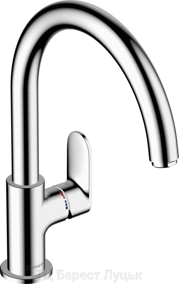 Hansgrohe Змішувач для кухні Vernis Blend M35, довж. виливу - 221мм, поворотний, 1важіль, KM260, хром від компанії ТЦ Берест Луцьк - фото 1