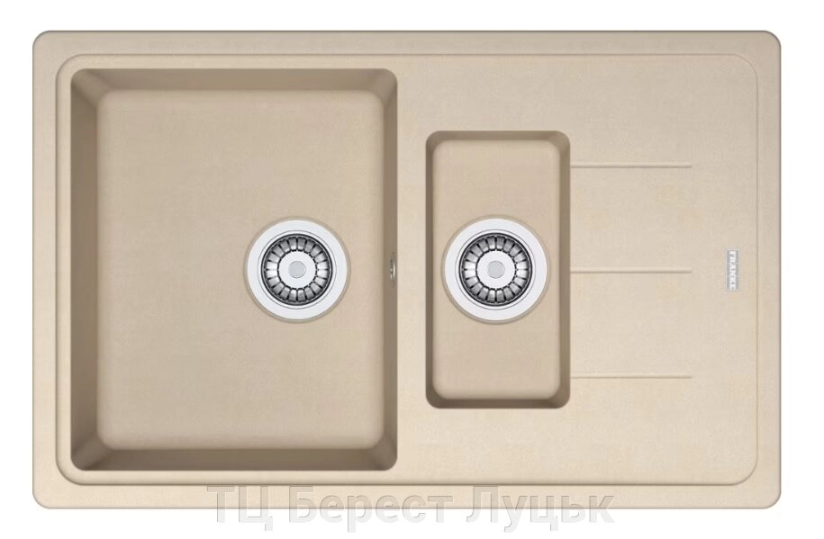 Кухонна мийка Franke Basis BFG 651-78 (114.0272.633) гранітна - врізна - оборотна - колір Бежевий від компанії ТЦ Берест Луцьк - фото 1
