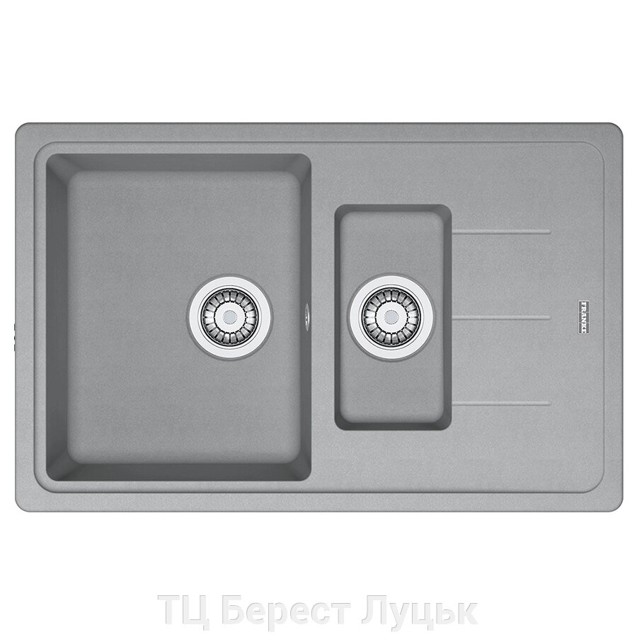 Кухонна мийка Franke Basis BFG 651-78 (114.0565.111) гранітна - врізна - оборотна - колір Сірий камінь від компанії ТЦ Берест Луцьк - фото 1