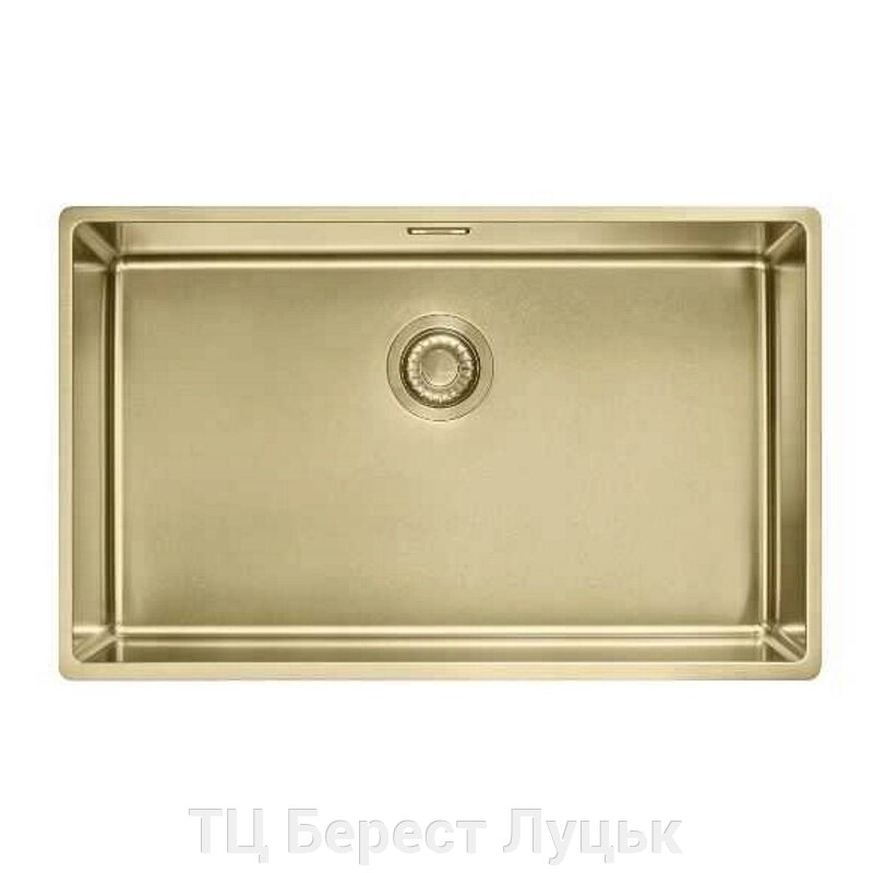 Кухонна мийка Franke Box BXM 210 / 110-68 неіржавна сталь - монтаж врізний, у рівень або під стільницю - Золотий PVD від компанії ТЦ Берест Луцьк - фото 1