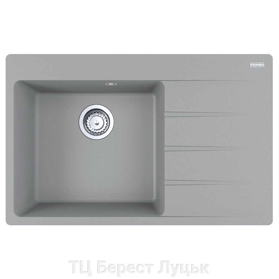 Кухонна мийка Franke Centro CNG 611-78 TL (114.0630.477) гранітна - врізна - крило праворуч - колір Сірий камінь від компанії ТЦ Берест Луцьк - фото 1