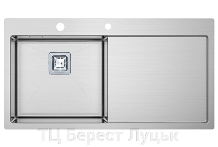Кухонна мийка TOP 89 Left (890x510) 1.2 мм від компанії ТЦ Берест Луцьк - фото 1