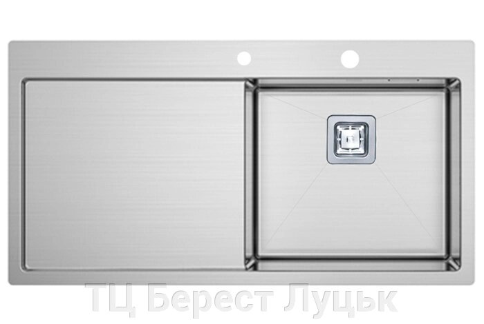 Кухонна мийка TOP 89 Right (890x510) 1.2 мм від компанії ТЦ Берест Луцьк - фото 1