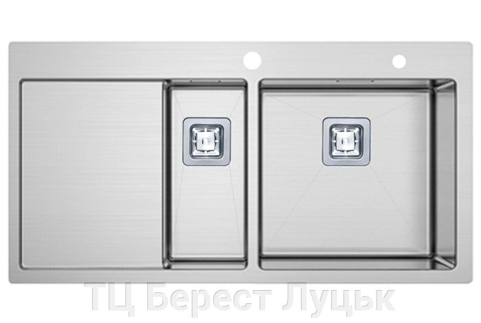 Кухонна мийка TOP 89x15 Right (890x510) 1.2 мм від компанії ТЦ Берест Луцьк - фото 1