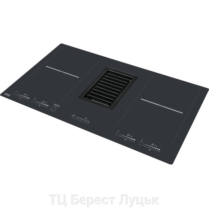Кухонна витяжка інтегрована в індукційну варильну поверхню Franke Mythos FMY 839 HI 2.0 (340.0597.249) чорне скло від компанії ТЦ Берест Луцьк - фото 1