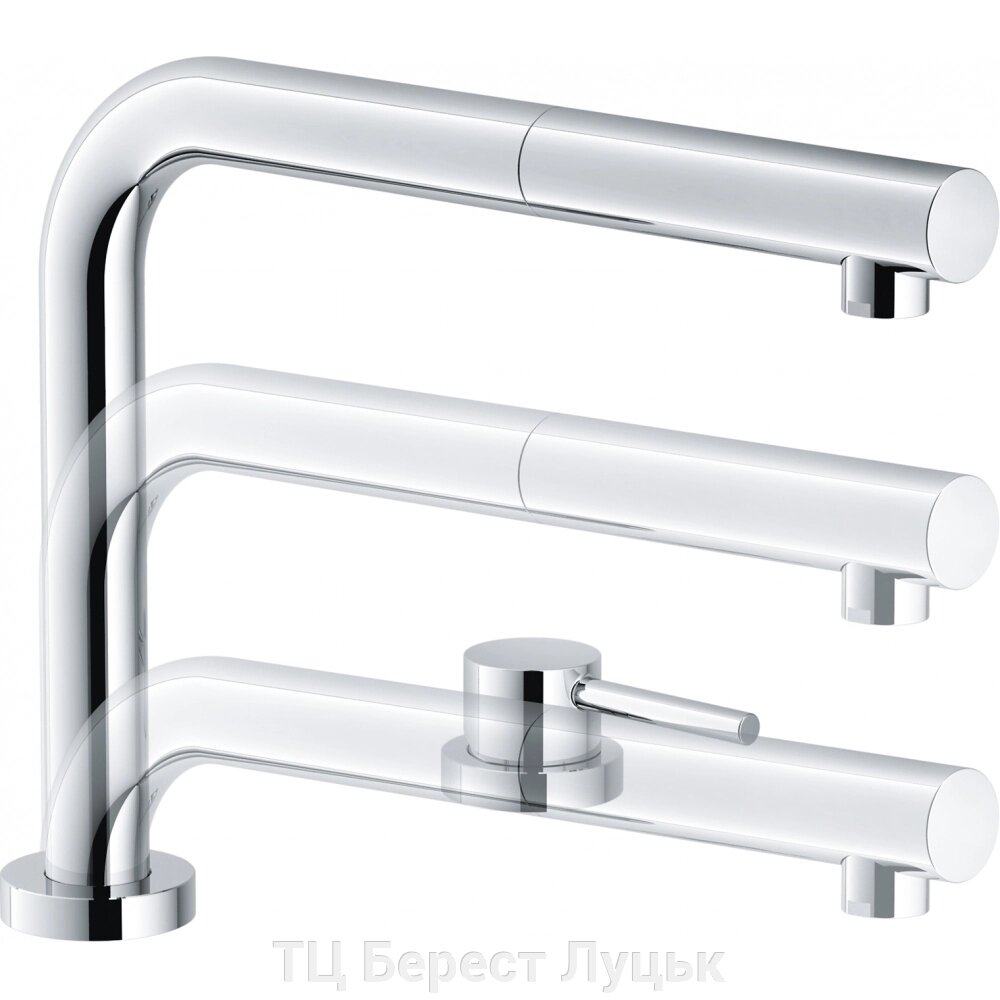 Кухонний змішувач Franke Active Window Pull Out, з витяжним виливом (115.0486.978) Хром від компанії ТЦ Берест Луцьк - фото 1