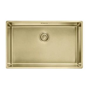 Кухонна мийка Franke Box BXM 210 / 110-68 неіржавна сталь - монтаж врізний, у рівень або під стільницю - Золотий PVD