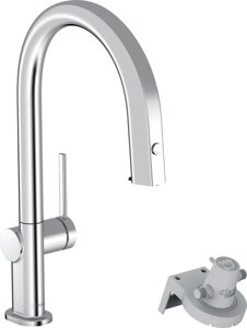 Змішувач для кухні Hansgrohe Aqittura M91, довж. виливу - 240мм, витяжний, 1важіль, FilterSystem 210, хром