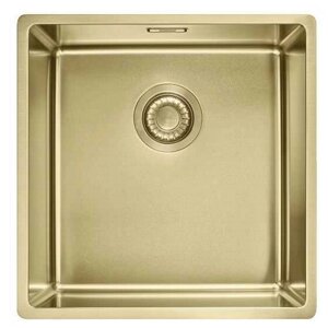 Кухонна мийка Franke Box BXM 210 / 110-40 неіржавна сталь - монтаж врізний, у рівень або під стільницю - Золотий PVD