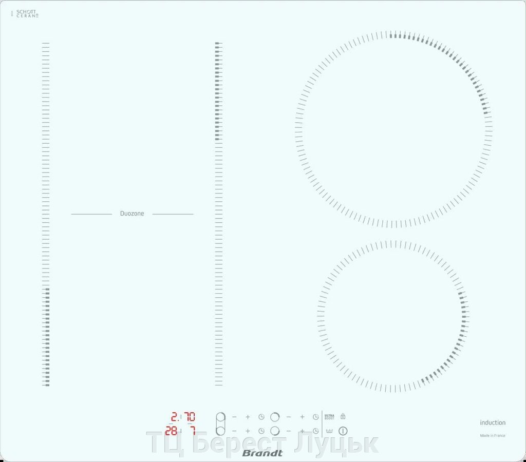 Варильна поверхня Brandt BPI164DUW від компанії ТЦ Берест Луцьк - фото 1