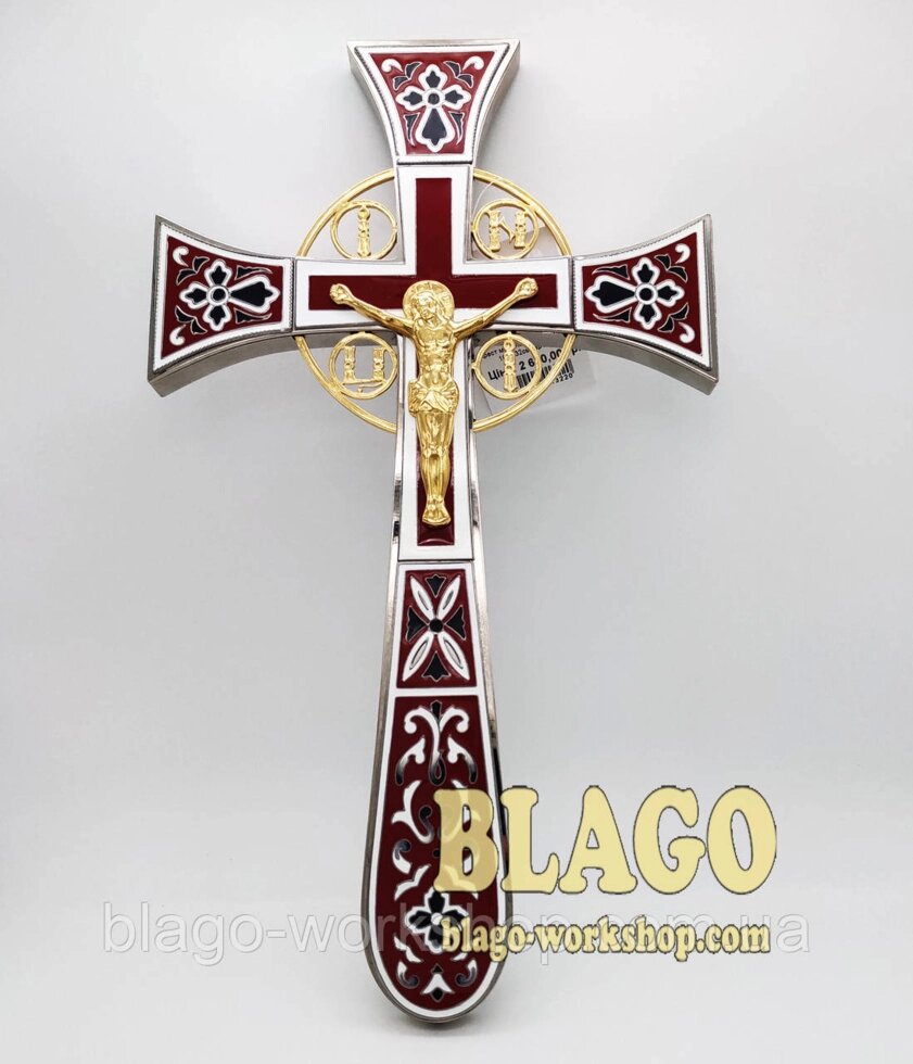 Cross Protidy Malta Golden, Crest of Postol Maltii позолочен, Altar cross, 18,5x32 см. ##от компании## ТОВ ТД Волинь Бізнес Ресурс - ##фото## 1