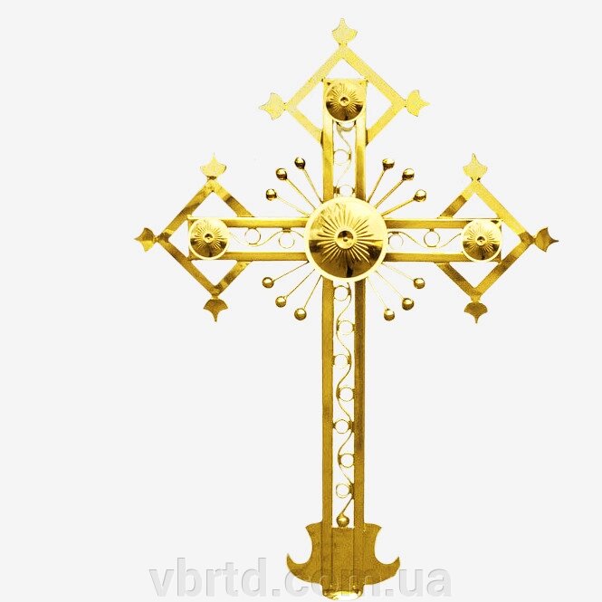 Хрест чотирикутний з литими елементами на купол храму, з кулею булатний, 0,5 - 7 м від компанії ТОВ ТД Волинь Бізнес Ресурс - фото 1