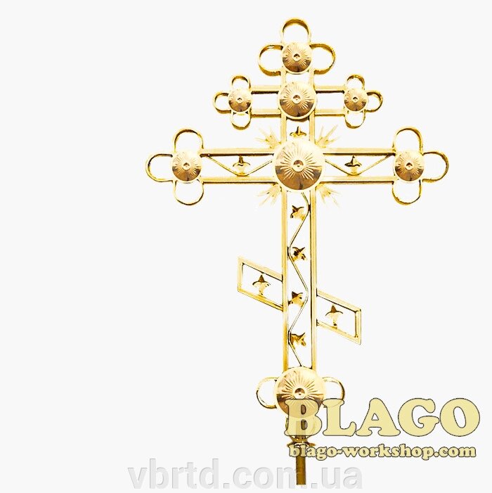 Хрест восьмикутний православний на купол храму з кулею булатний, 0,5 - 7 м від компанії ТОВ ТД Волинь Бізнес Ресурс - фото 1