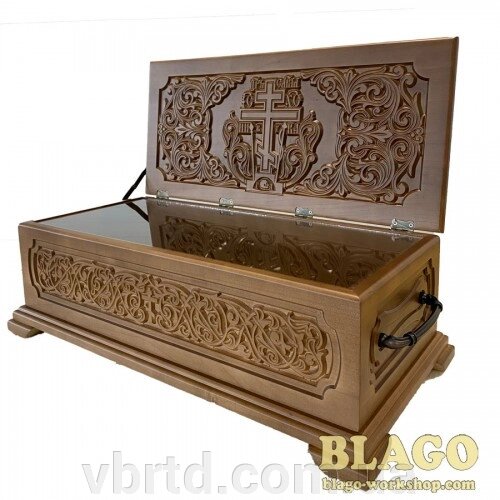 Ковчег дерев'яний для святих мощей, 55х25х20 см від компанії ТОВ ТД Волинь Бізнес Ресурс - фото 1