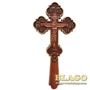 Хрест дерев'яний різьблений, 12,5х27 см