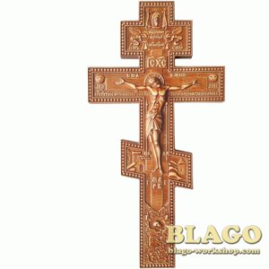 Хрест напрестольний дерев'яний різьблений, 25х3х50 см